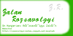 zalan rozsavolgyi business card